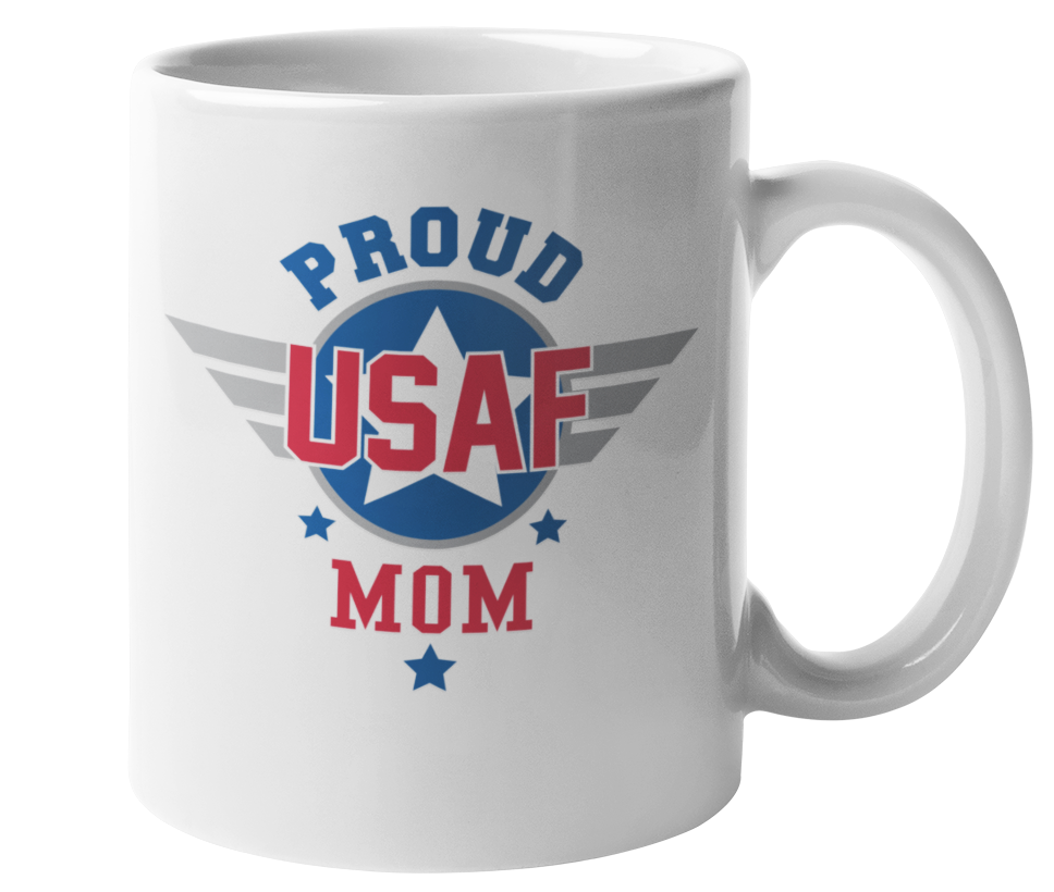 USA Proud Air Force Mom Coffee & Tea Mug