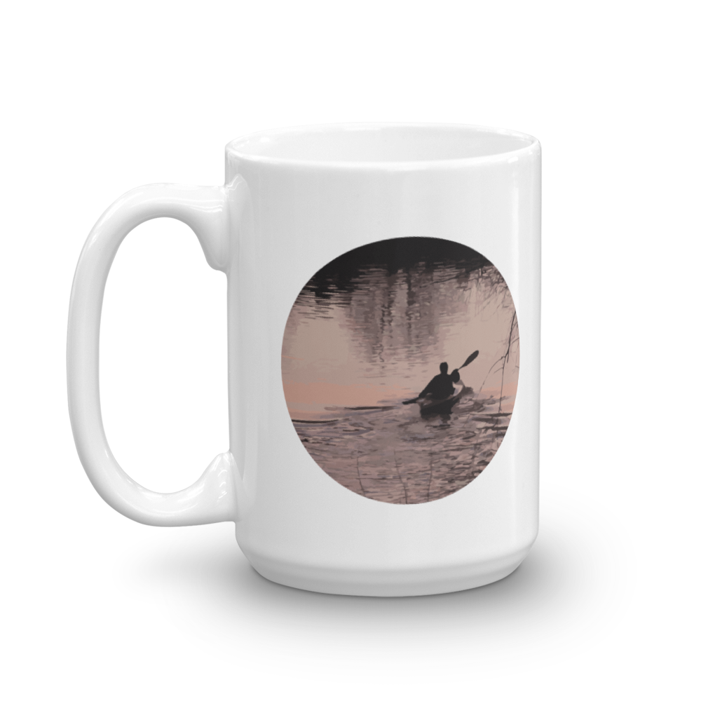 Unique Vintage Graphic Kayaking Coffee & Tea Gift Mug