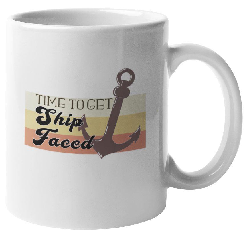 Funny Cruise Drinking Mug - Get Ship Faced Boat Party Gift