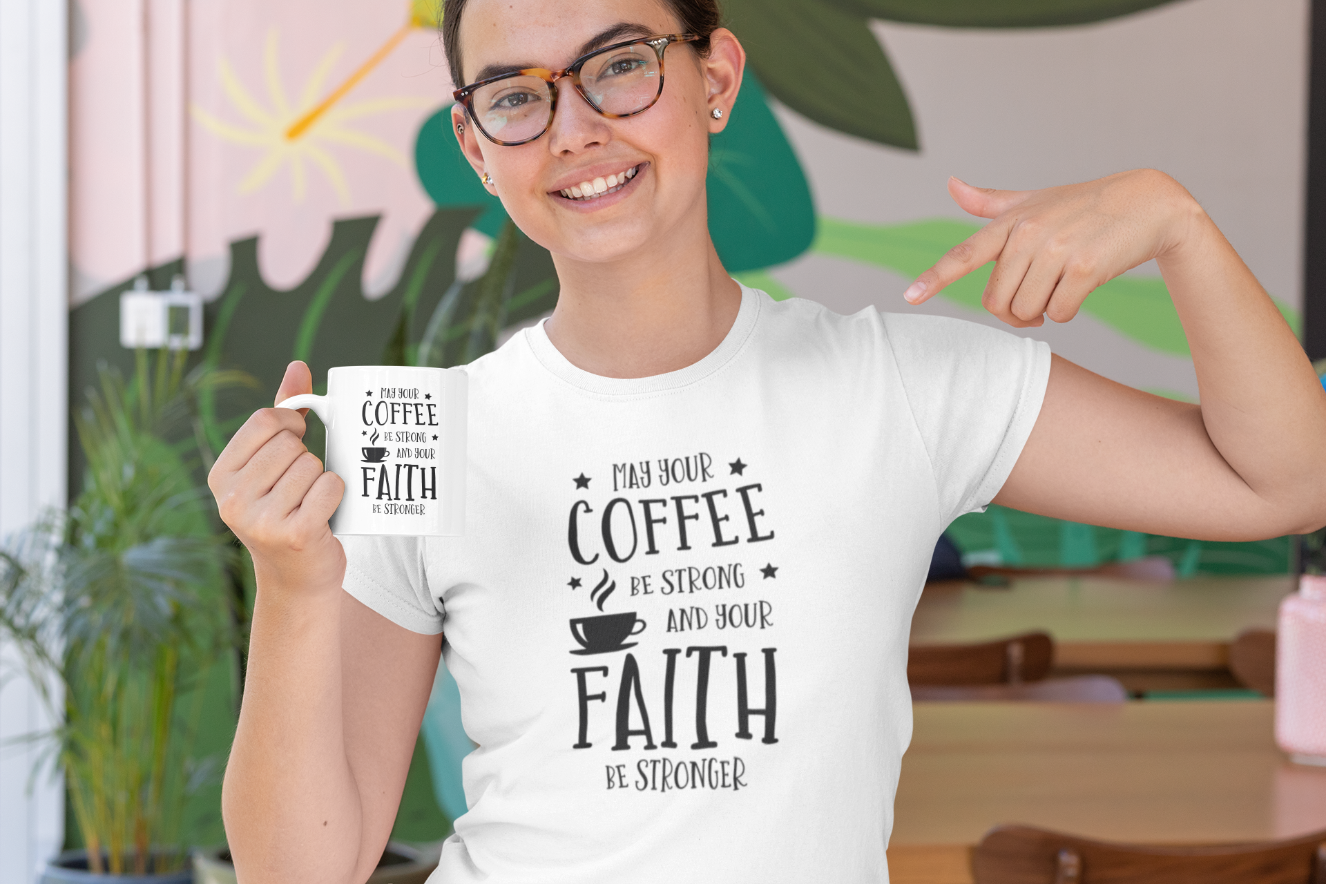 Strong Women Drink Strong Coffee Novelty T-Shirt Strong Women Drink Strong Coffee Novelty T-Shirt