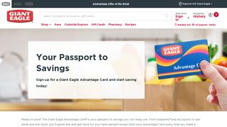 Advantage Card - Rewards and Savings | Giant Eagle