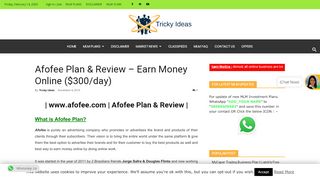 Afofee Plan Review | Latest Updates of Afofee | Payment ...
