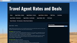 Airlines - Travel Agent Rates and Deals: Agent Rates