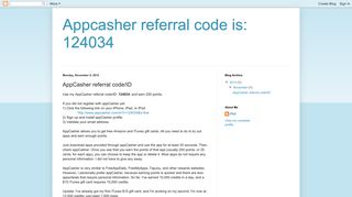 AppCasher referral code/ID - Appcasher referral code is