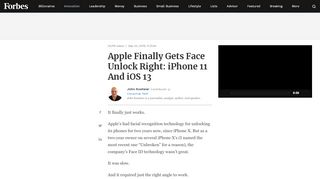 Apple Finally Gets Face Unlock Right: iPhone 11 And iOS 13