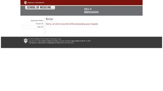 Application Status > Sign In - Indiana University