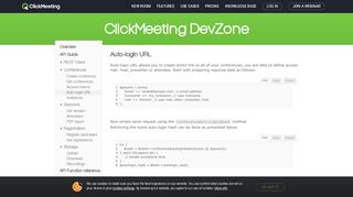 Auto-login URL - ClickMeeting DevZoneClickMeeting DevZone