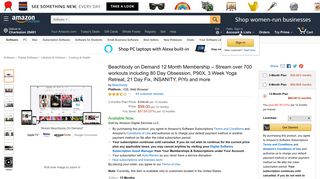 Beachbody on Demand 12 Month Membership ... - Amazon.com