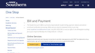 Bill and Payment | Southern Connecticut State University
