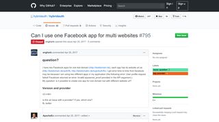 Can I use one Facebook app for multi websites · Issue #795 ...
