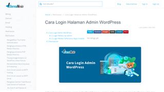 Cara Login Admin WordPress Mudah - DomaiNesia ...