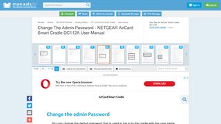 Change The Admin Password - Netgear AirCard Smart Cradle ...