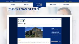 Check Loan Status - Capital Bank