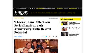 'Cheers' Team Talks Finale on 25th Anniversary, Revival ...