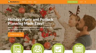 Christmas Party or Holiday Potluck Planning with SignUpGenius