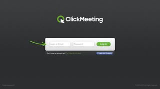 ClickMeeting.com: Web Conferencing Solution - Sign in
