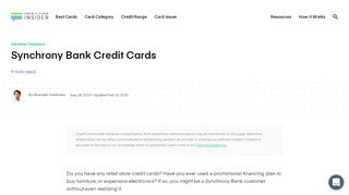 Complete 2019 List of Synchrony Bank Store Cards (Login ...