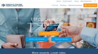 Credit Cards | Evansville Teachers Federal Credit Union