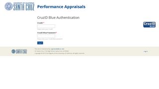 CruzID Blue Authentication | Performance Appraisals