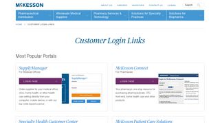 Customer Portal Login Links & Resources | McKesson