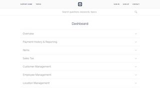 Dashboard | Square Support Center - US