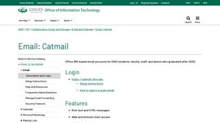 Email: Catmail | Ohio University