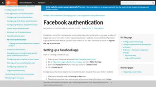 Facebook authentication | Kentico 9 Documentation