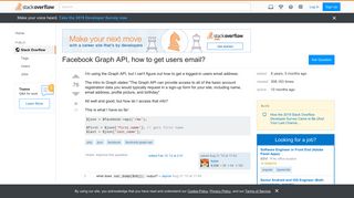 Facebook Graph API, how to get users email? - Stack Overflow