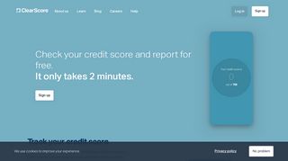 Free Credit Scores | Free Credit Check South ... - ClearScore