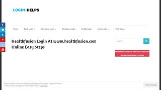 Healthfusion Login At www.healthfusion.com Online Easy Steps