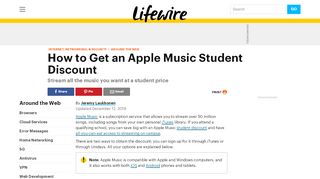 How to Get An Apple Music Student Discount - Lifewire