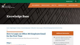 How to Login on Office 365 Employee Email for the First Time ...