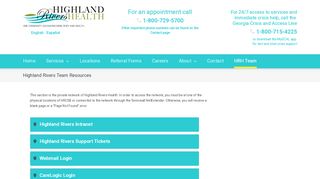 HRH Team - Highland Rivers Health