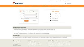 ICICI Net banking - ICICI Bank