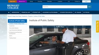 Institute of Public Safety | Home Page - Broward College