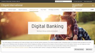 Internet and Mobile Banking|Citi UK IPB|Citigold International