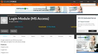 Login Module (MS Access) download | SourceForge.net