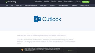Microsoft Outlook - ClickMeeting Online Meetings Integration