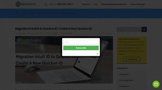 Migration Intuit ID to Quicken ID: Create A New Quicken ID