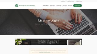 MSP License Login | Ministry Scheduler Pro