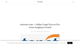 mytenet.com - Online Login Process For Tenet Employee ...