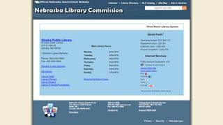 Nebraska Public Library Database: Omaha Public Library