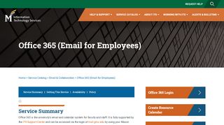 Office 365 (Email for Employees) - Information Technology ...