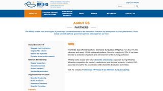 OIIQ | About us | Quebec Nursing Intervention Research Network