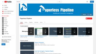 Paperless Pipeline - YouTube