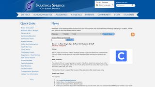 Quick Links - Saratoga Schools