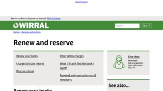 Renew and reserve | www.wirral.gov.uk