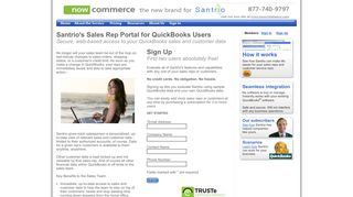 Sales Rep Portal with QuickBooks Integration - Santrio