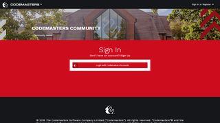 Sign In - Codemasters Community - Forums - Codemasters