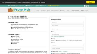 Signup - FaucetHub